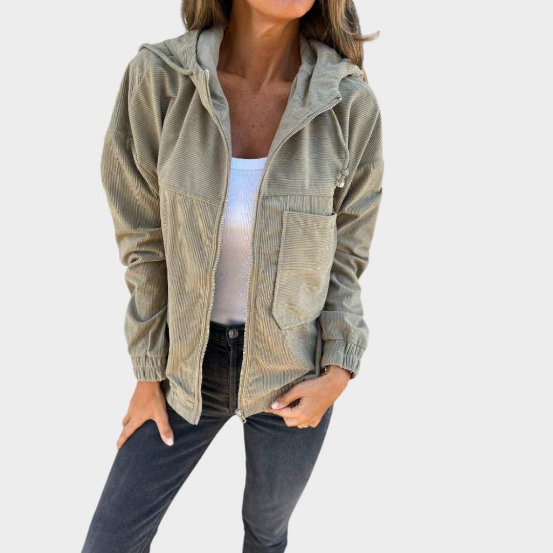 Дария - Капут от кордура с качулка и цип