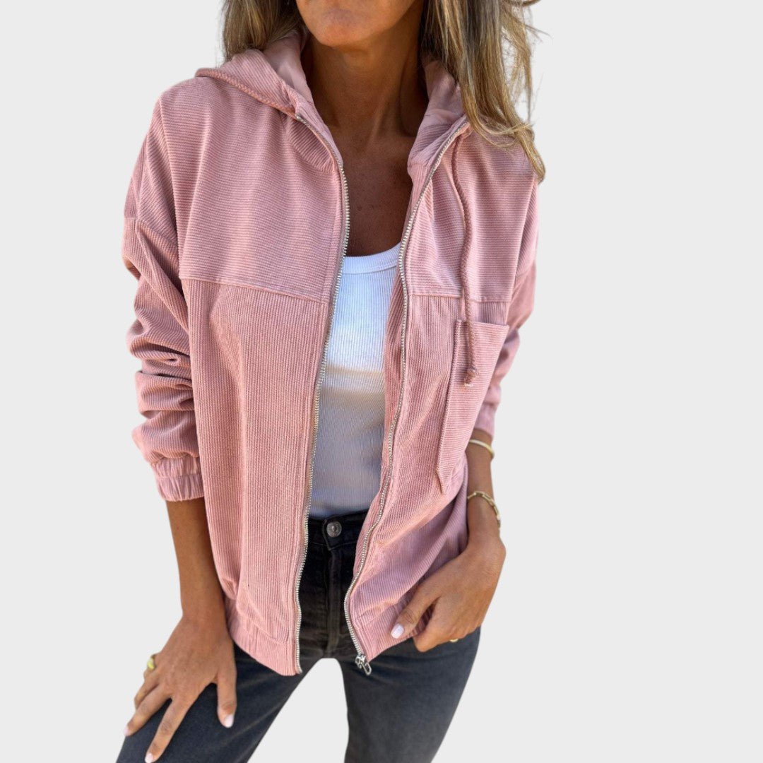 Дария - Капут от кордура с качулка и цип