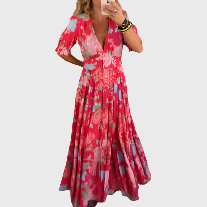 Даниела | Цветна рокля