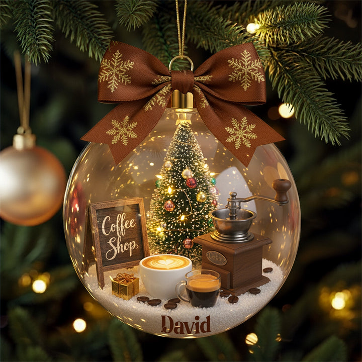 Винтидж кафе орнаменти - Персонализирани подаръци за любители на кафе