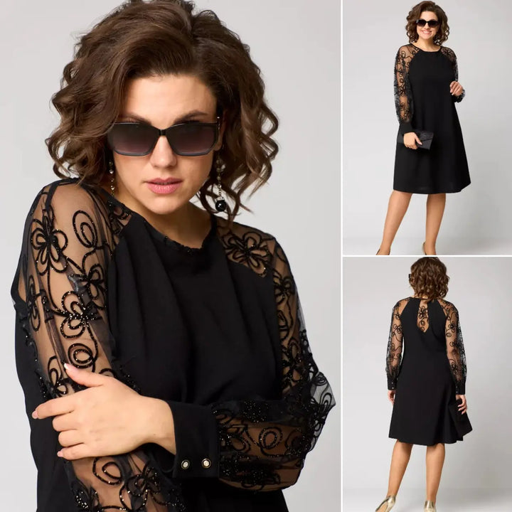Jade - Elegant Black Sexy Lace Dress