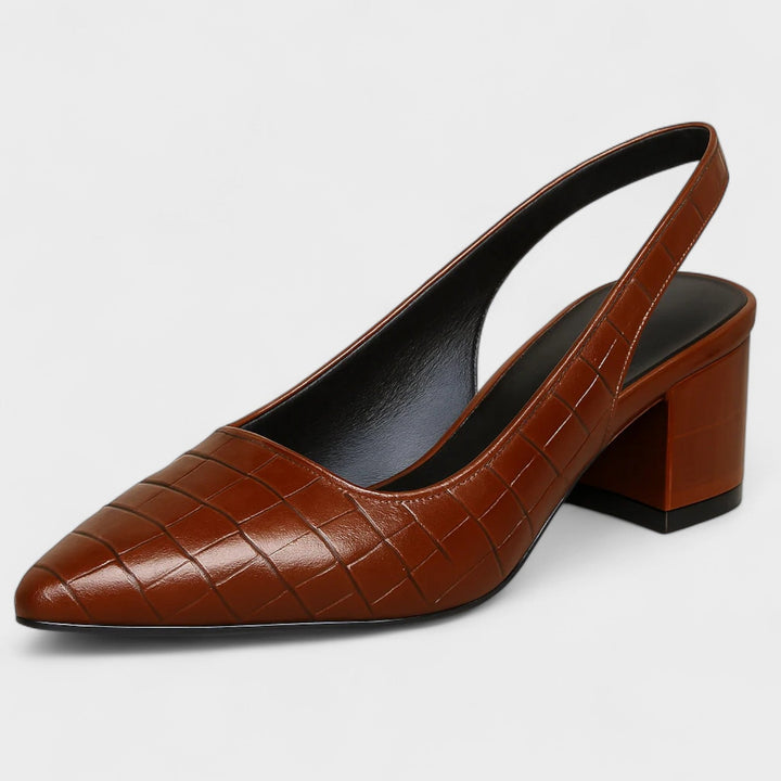 Вяра – Обувки на висок ток от крокодилска кожа