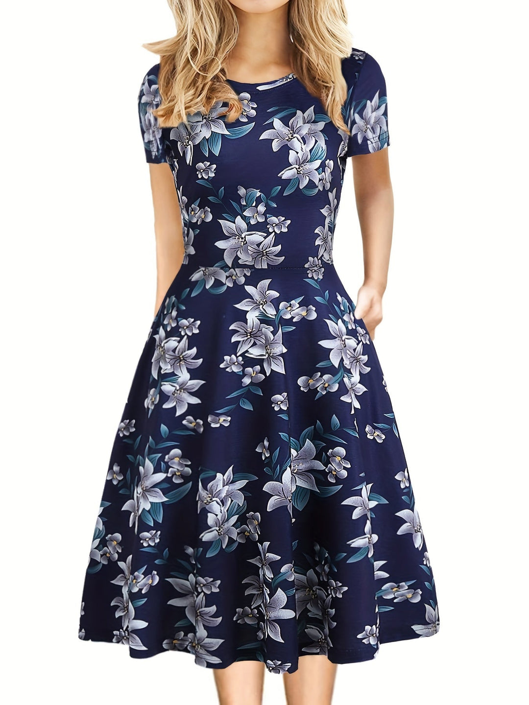 Евелин Куин | Ретро A-Line Летна Рокля