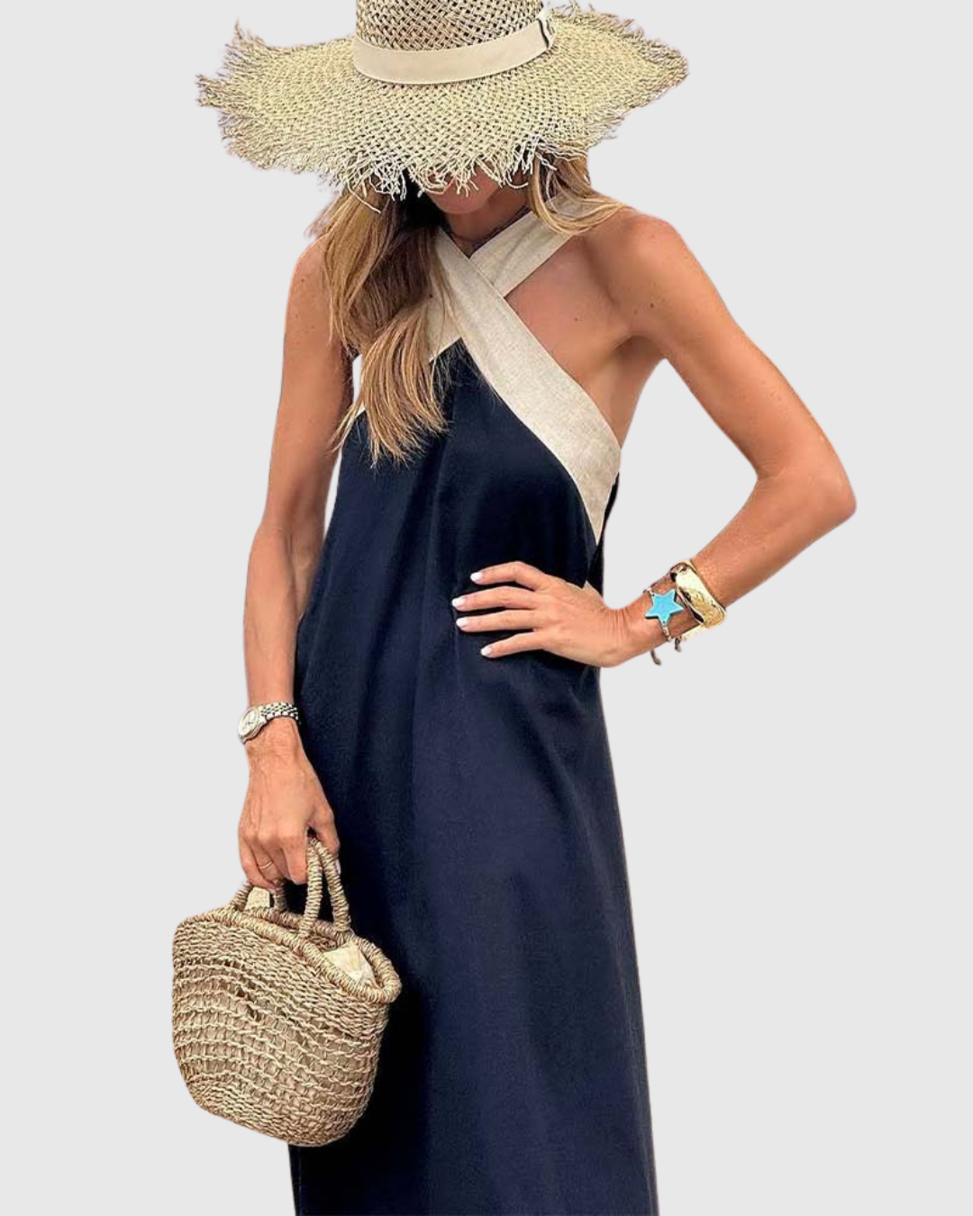 Йорданка - Рокля с кръстосано деколте