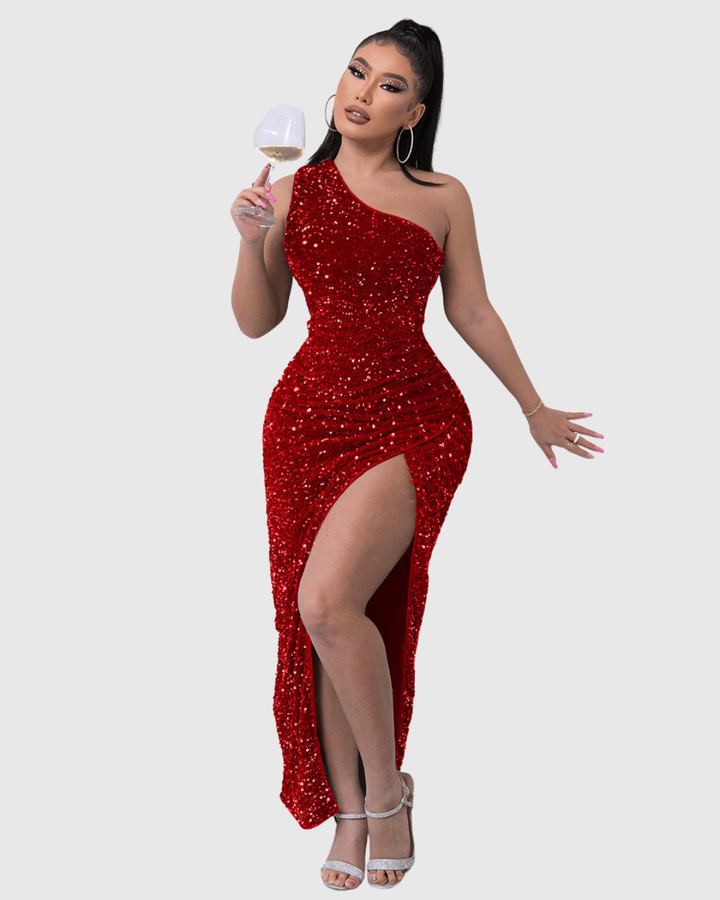 Лилиан | Луксозна вечерна рокля с едно рамо