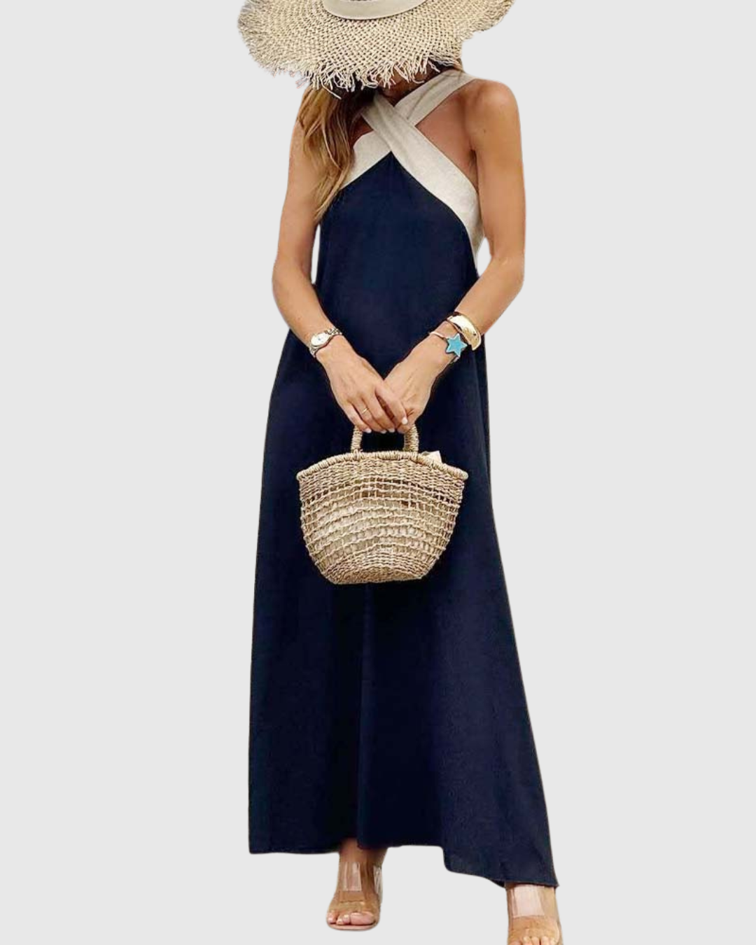 Йорданка - Рокля с кръстосано деколте