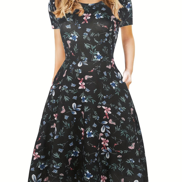 Евелин Куин | Ретро A-Line Летна Рокля