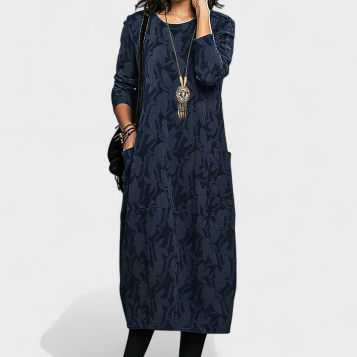 Ясмина - Елегантна есенна рокля