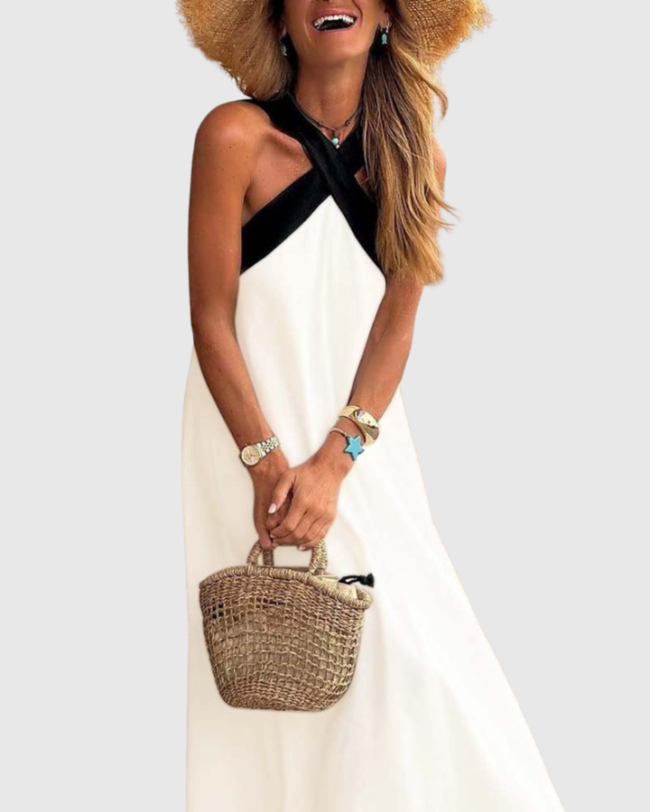 Йорданка - Рокля с кръстосано деколте