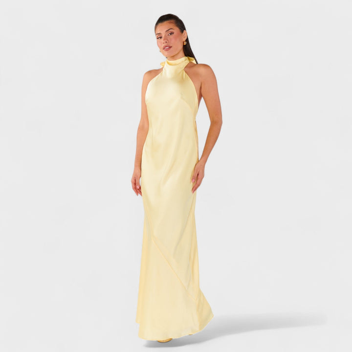 Мартина - Рокля с сатенена панделка