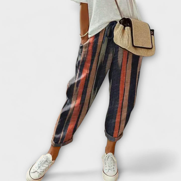 Марийета - Удобни панталони от памук и лен