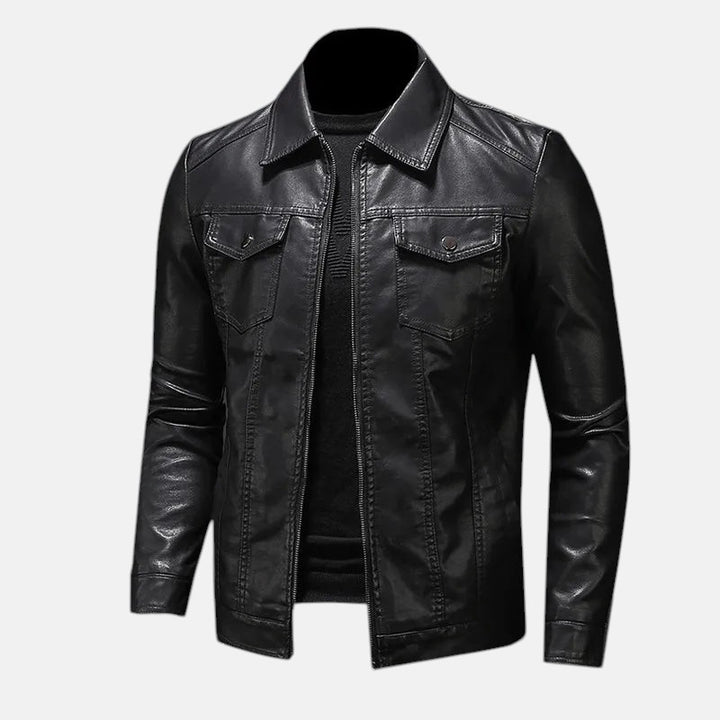 Лорънс - Свободно кожено яке