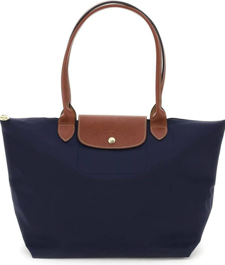 Лоншамп | Голям Le Pliage чанта, тъмносиня