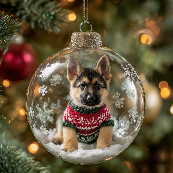 Коледна украса Мика Коледно куче