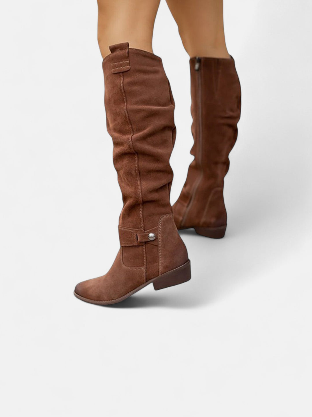 Лина – Удобни, топли дамски ботуши от велур