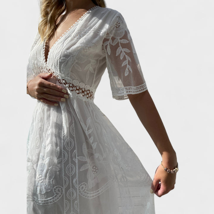 Маринка - Дълга Бохо Чипкова Рокля