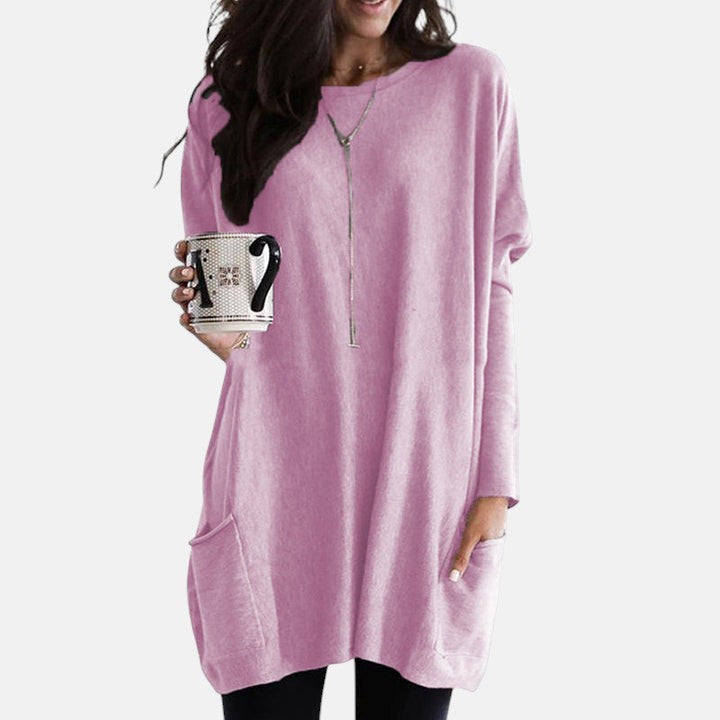 Габриела - свободна туника с джобове и елегантно прикритие на корема