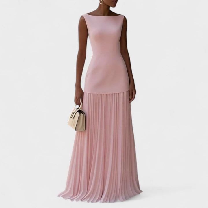 Елена - Луксозна дълга рокля без ръкави