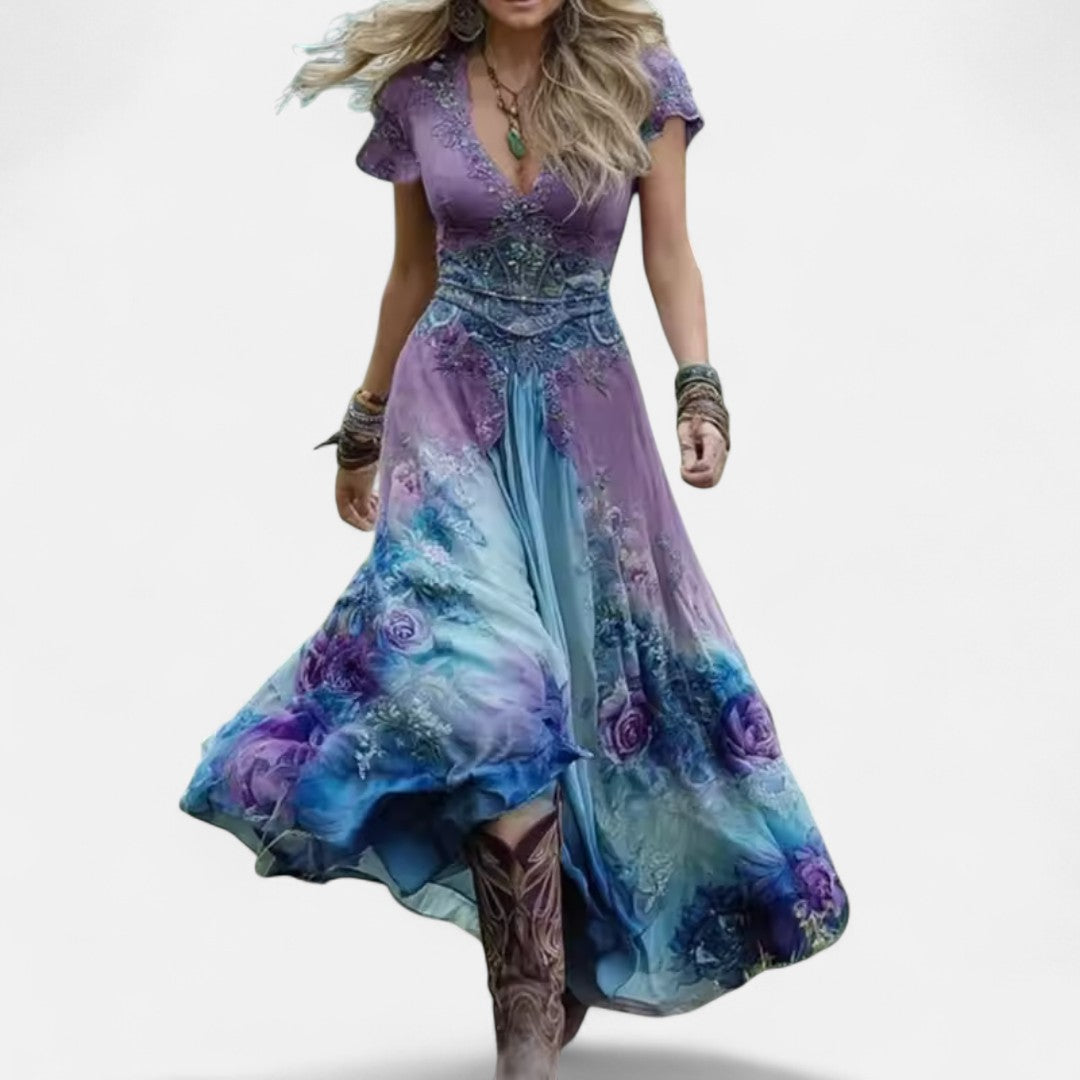 Елисавета - Стилна рокля в стил бохо, вдъхновена от винтидж модата