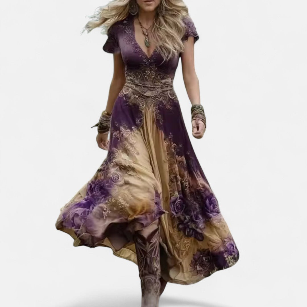 Елисавета - Стилна рокля в стил бохо, вдъхновена от винтидж модата