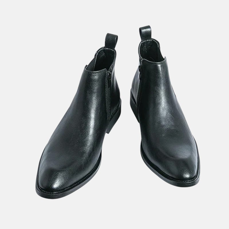 Калоян - Кожени ботуши Челси с цип