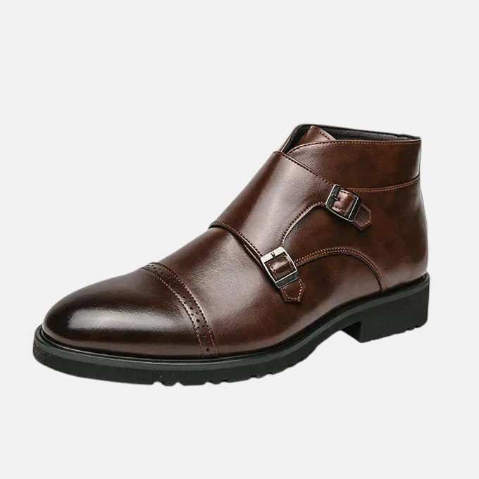 Христо | Кожени обувки с двойно закопчаване monk