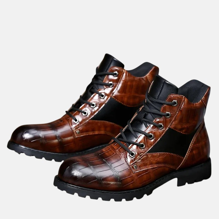 Николай - Изискани ботуши до глезена с уникален дизайн