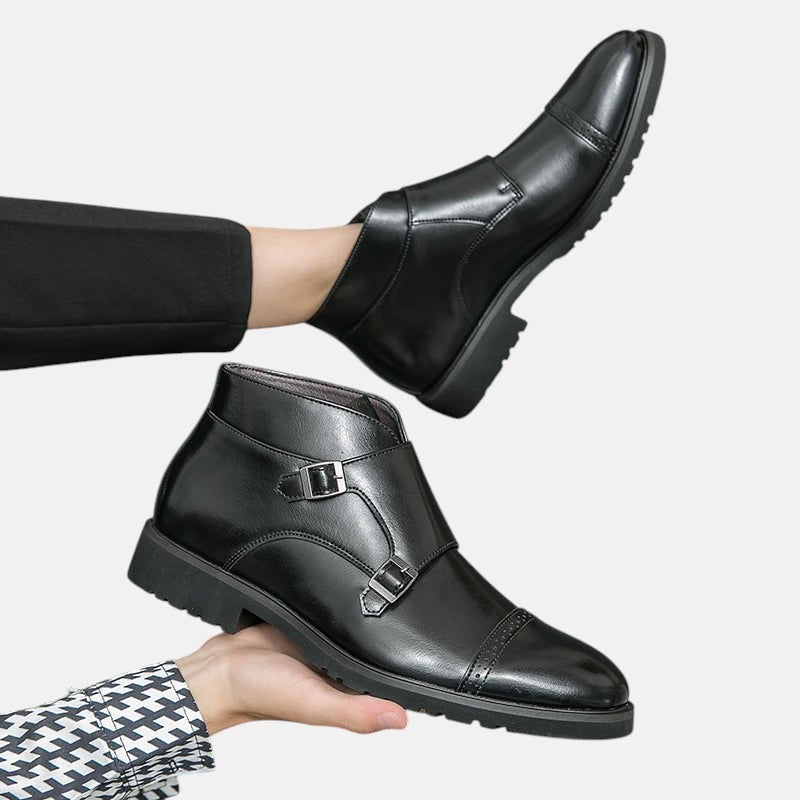 Христо | Кожени обувки с двойно закопчаване monk