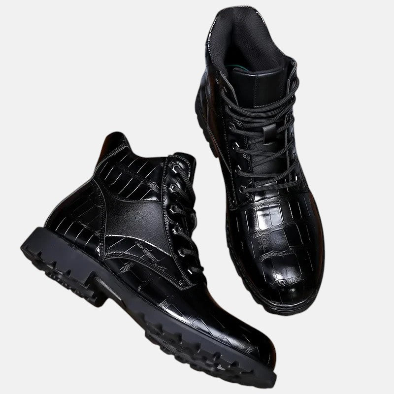 Николай - Изискани ботуши до глезена с уникален дизайн