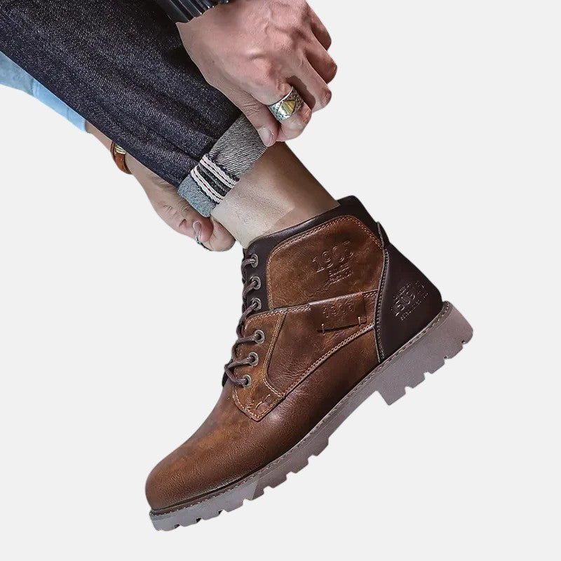 Паркър - Мъжки Кожени Обувки в Британски Стил