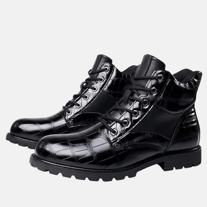 Николай - Изискани ботуши до глезена с уникален дизайн