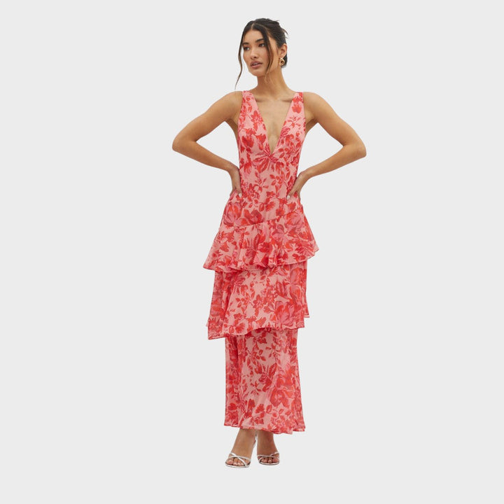 Хелена - Миди рокля Bloom Shift