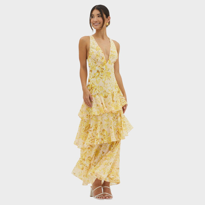 Хелена - Миди рокля Bloom Shift