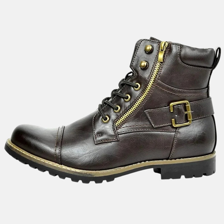 Деймън - Кожени Обувки С Шнурове