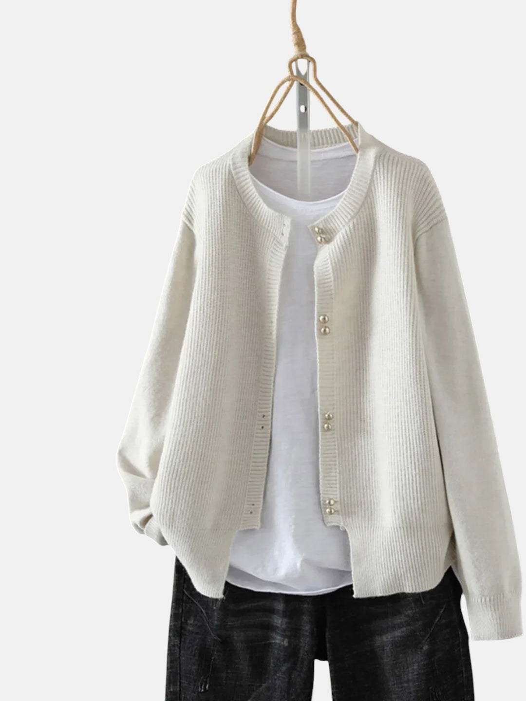 ЕЛАРА | КАРДИГАН С ПЕРЛЕНИ КОПЧЕТА