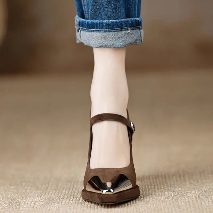 Симона | Елегантни кожени Мери Джейн