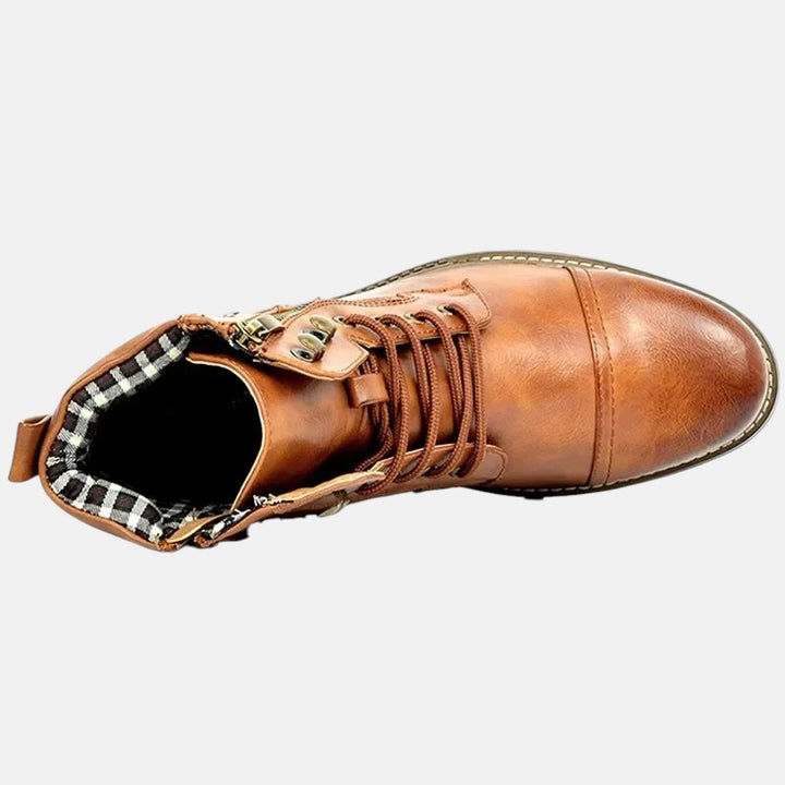 Деймън - Кожени Обувки С Шнурове