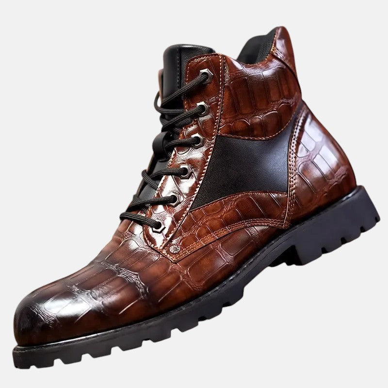 Николай - Изискани ботуши до глезена с уникален дизайн