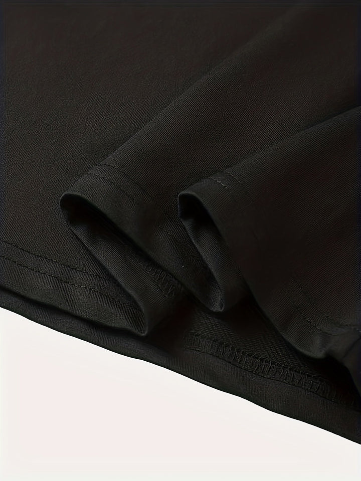 Анастас - Стилен т-shirt с кръгло деколте и графичен принт