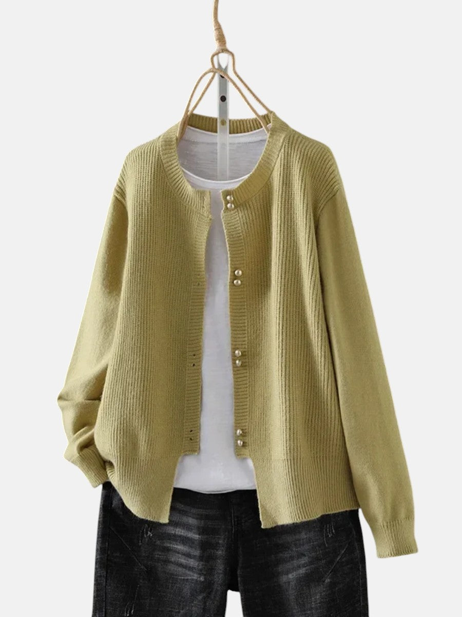 ЕЛАРА | КАРДИГАН С ПЕРЛЕНИ КОПЧЕТА