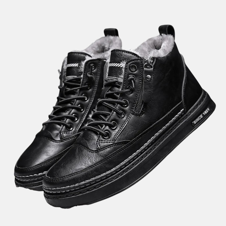 Виктор - Мъжки кожени зимни обувки