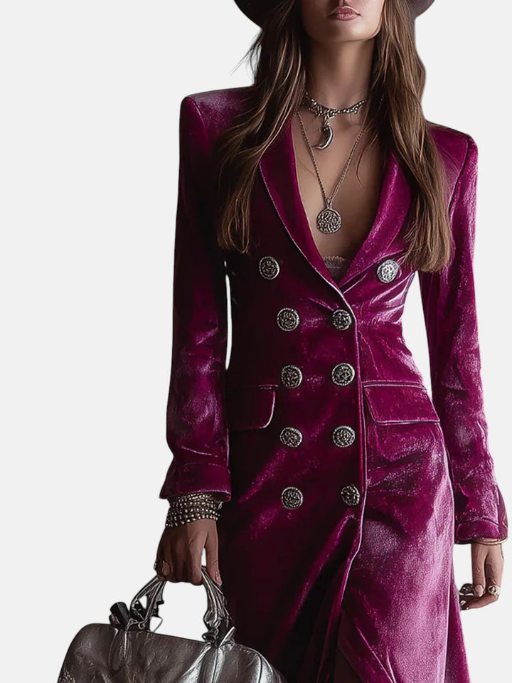 Елисавета - Дълга сако от кадифе