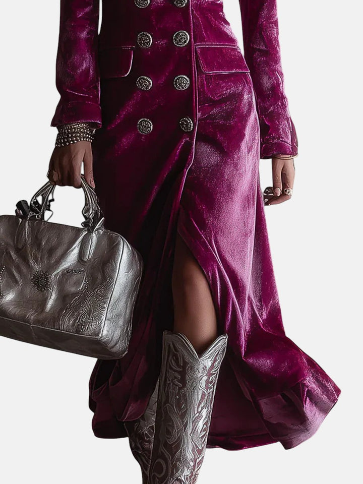 Елисавета - Дълга сако от кадифе