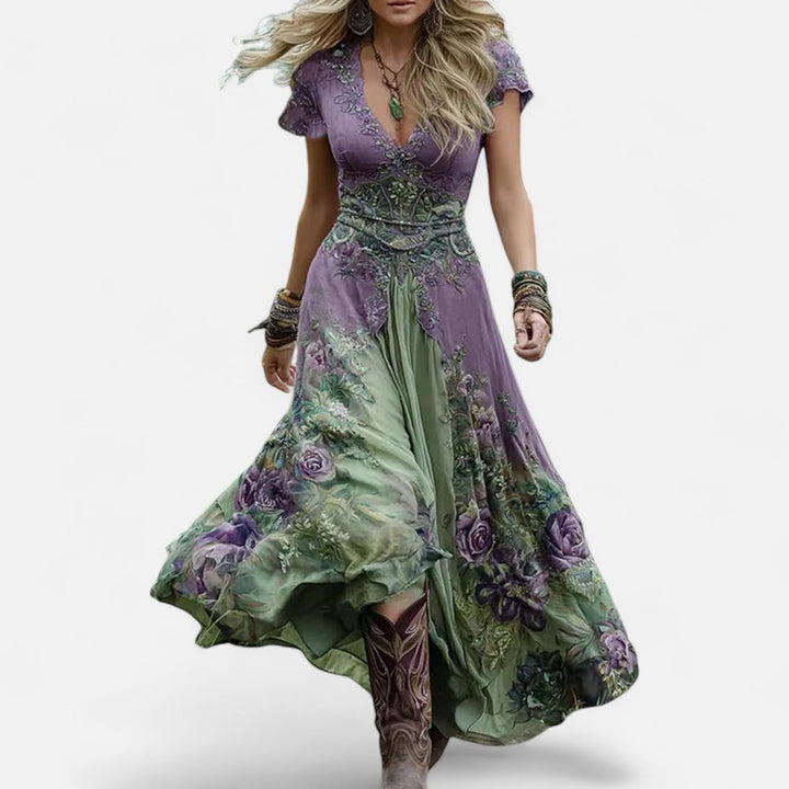 Елисавета - Стилна рокля в стил бохо, вдъхновена от винтидж модата