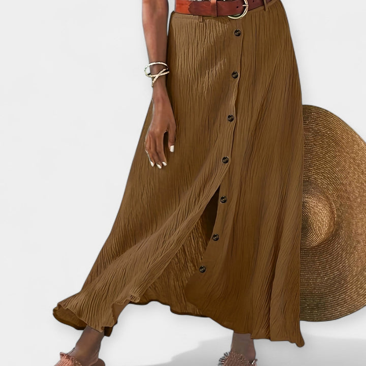 Полупрозрачна Миди Поличка с Разцепка