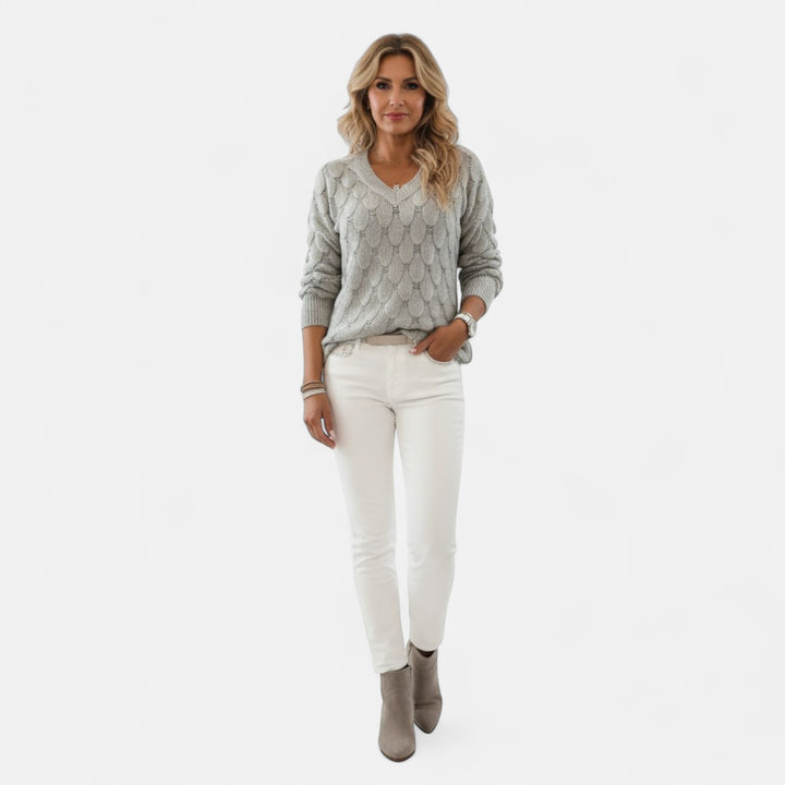 Ноемие - Пуловер с V-изрез