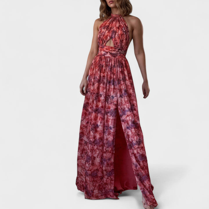 Floraria - Дълга рокля с открит гръб