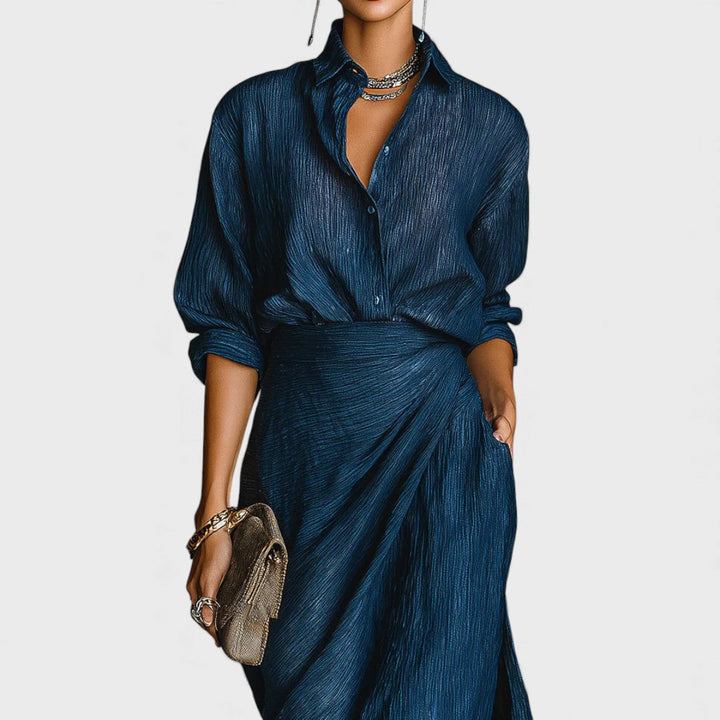 Габриела - Елегантна рокля с плисета