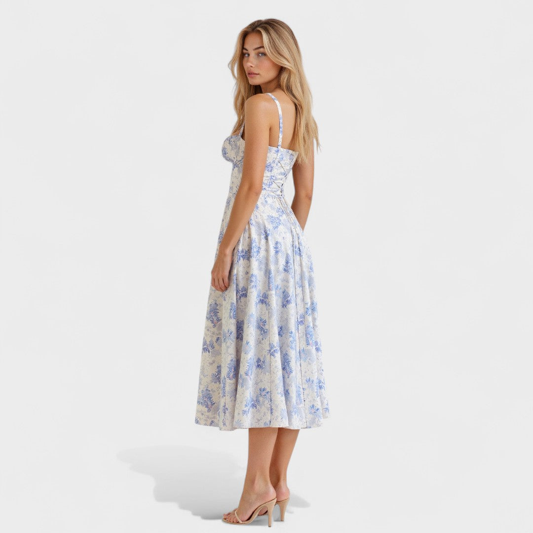 Петра - Корсетна Миди Рокля