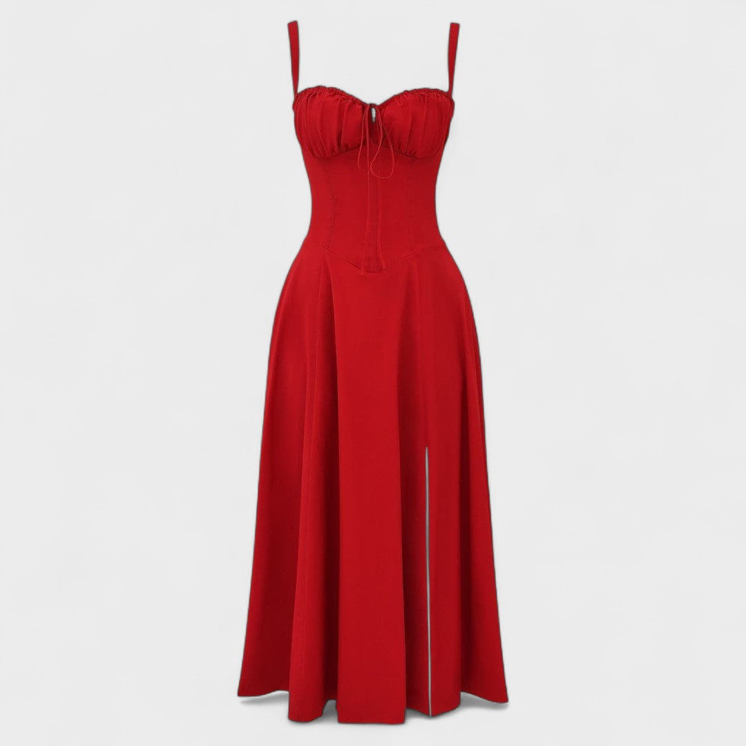 Петра - Корсетна Миди Рокля